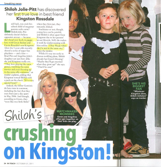 Illustration for article titled This Week In Tabloids: Budding Lovebirds Shiloh & Kingston Skype To Keep Relationship Alive